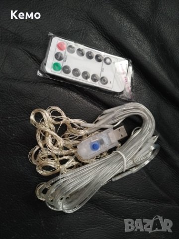 Лампички тип завеса USB захранване 3х3м 300 LED , снимка 17 - Лед осветление - 28237421