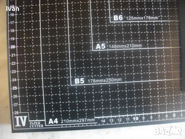 ФОРМАТ А4 НОВА НЕМСКА ОРИГИНАЛНА ГИЛОТИНА РЕЗАЧКА ЗА ХАРТИЯ МАСИВНА ЖЕЛЯЗНА ИЗЦЯЛО РЕЖЕ ДЪЛЖИНА 30см, снимка 13 - Други инструменти - 49454520