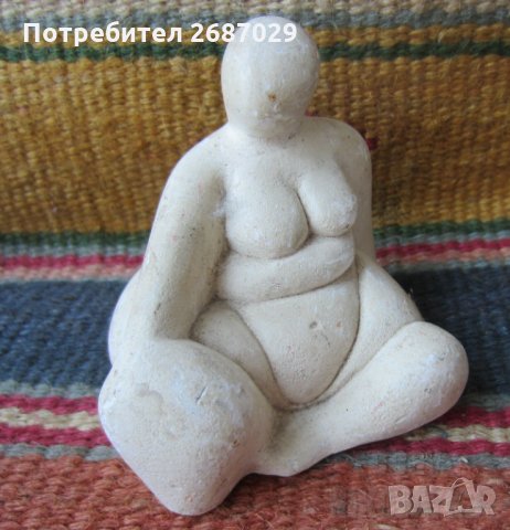 Богиня-майка, статуетка от камък гола жена арт фигура малка пластика