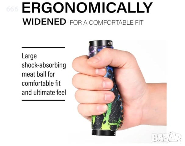 Ергономични ръкохватки за кормило, силиконови ръкохватки за планински велосипеди MTB/BMX., снимка 9 - Части за велосипеди - 54105718