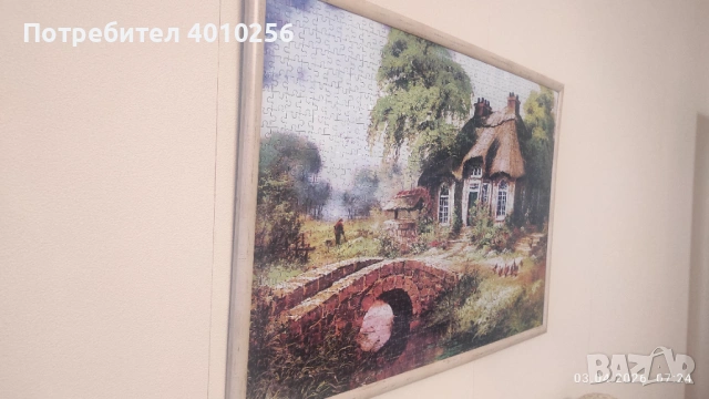 НОВА КАРТИНА-ПЪЗЕЛ 78/54 РАМКИРАНА, супер евтино!, снимка 3 - Картини - 45566315