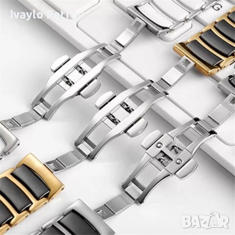 Керамични верижки за HUAWEI GT/GT2/GT3/PRO 46мм. Samsung S 3 /Galaxy watch 20/22мм, снимка 6 - Каишки за часовници - 38085488