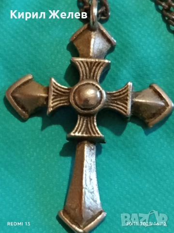 КОЛИЕ с КРЪСТ КРАСИВ МОДЕН АКСЕСОАР ДИЗАЙНЕРСКИ МНОГО КРАСИВ 13700, снимка 7 - Колиета, медальони, синджири - 52481355