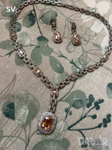 Спешно, по договаряне Италиански сребърен комплект, снимка 4 - Бижутерийни комплекти - 50961683