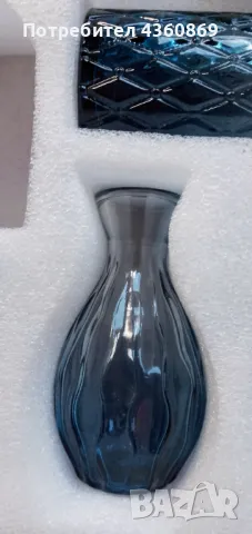 Вази,синьо стъкло, снимка 5 - Вази - 50021744