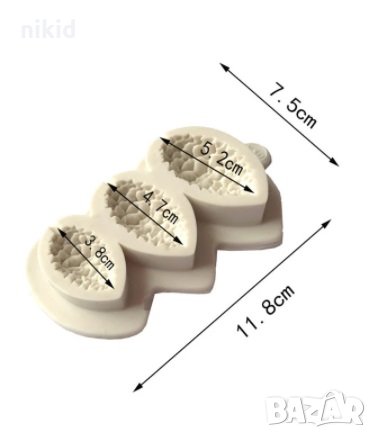 3 борови шишарки шишарка силиконов молд форма декорация и украса торта фондан шоколад мъфини, снимка 2 - Форми - 20637115
