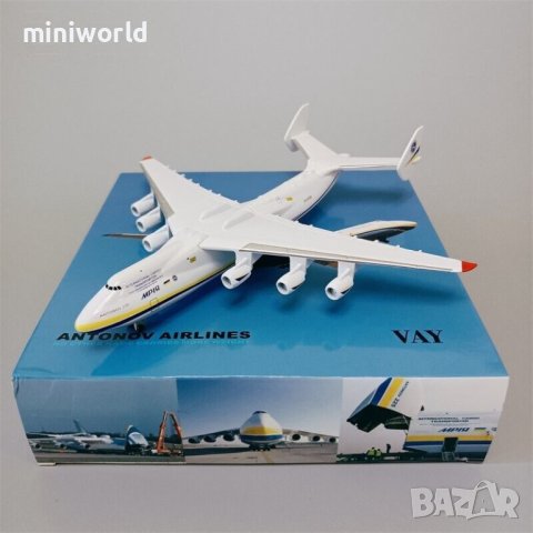 АН 225 Mriya самолет - мащаб 1:400 на Plane Diecast Aircraft моделът е нов в кутия, снимка 9 - Колекции - 44415722