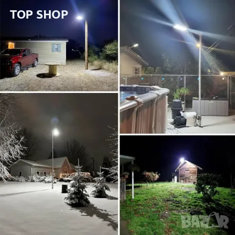 Lenlun Външна соларна LED лампа, 1600 W, сензор за движение, 3 режима, снимка 6 - Соларни лампи - 49500427