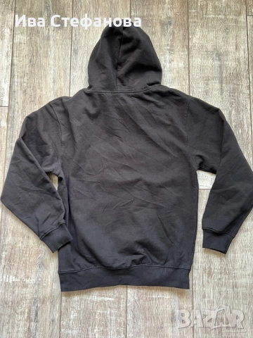 Спортна памук памучна черна ватирана блуза суичър суитшърт с качулка с мече, снимка 5 - Блузи с дълъг ръкав и пуловери - 51779389