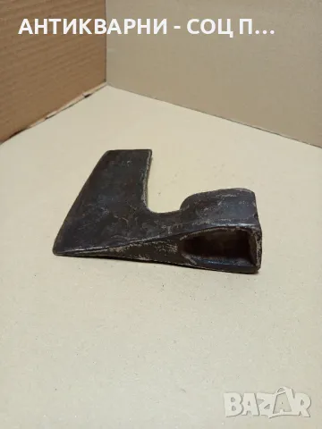 Соц Стара Ръчно Кована Брадва Номер 7. Тегло 1.400кг., снимка 5 - Антикварни и старинни предмети - 49732139
