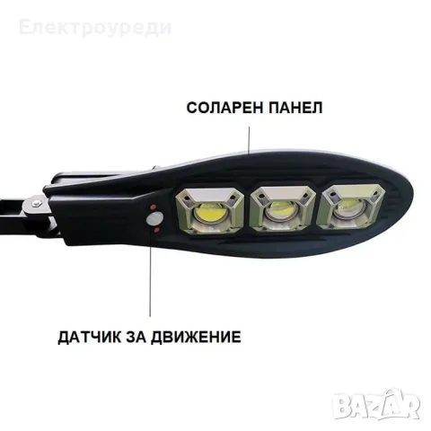 5БР. Соларна Водоустойчива Лампа 600W със сензор за движение, снимка 4 - Соларни лампи - 49193049