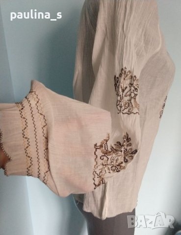 Винтидж / Гръцка туника в етно стил от кенар / памук и лен, снимка 4 - Туники - 39890120