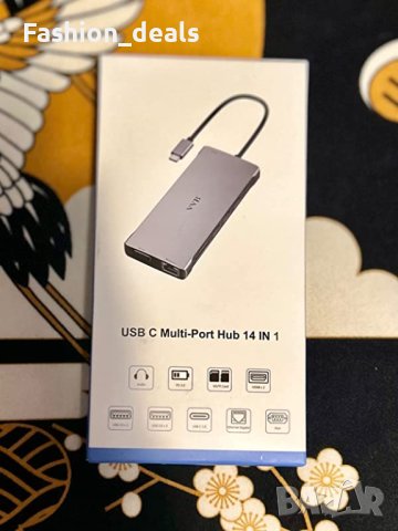 Нова USB C докинг станция двоен монитор 14 в 1 многопортов адаптер, снимка 7 - Други - 40594837