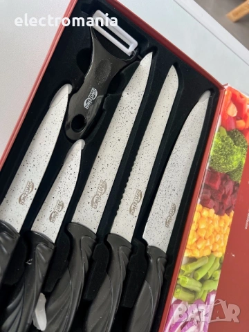 комплект ножове Switzňer SW-9281, снимка 4 - Прибори за хранене, готвене и сервиране - 54236791