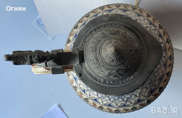 СТАРА МАСИВНА КАНА ПОРЦЕЛАН, снимка 4 - Антикварни и старинни предмети - 38084983