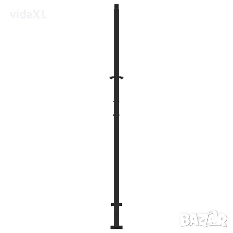 vidaXL Градинска порта, черна, 100x175 см, стоманена, светъл дизайн, снимка 5 - Огради и мрежи - 56147578