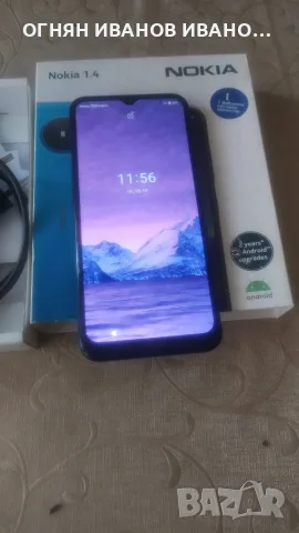 Nokia 1.4, отличен оригинално зарядно и кутия 