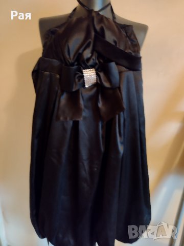 Елегантна черна рокля , снимка 4 - Рокли - 35407368