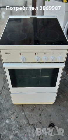 Печка със керамични котлони Siemens 