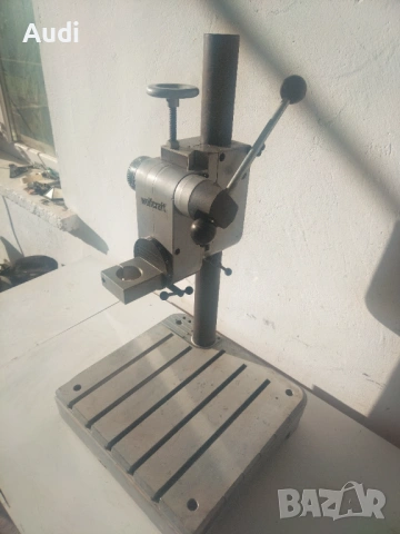 WOLFCRAFT голяма професионална алуминиева фрезова стойка за бормашина Работен ход 60mm