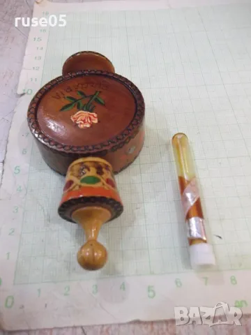 Мускал пирографирана бъклица от соца, снимка 5 - Други ценни предмети - 47499306