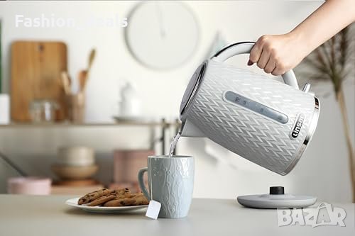 Нова 3000W Електрическа кана за кипене вода 1,7 л стъклен чайник кухня, снимка 5 - Кани - 42242238