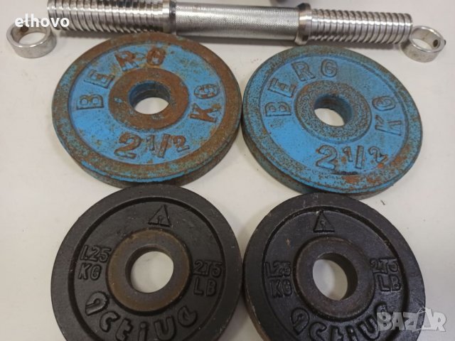 Дъмбели 2x9.5кг , снимка 6 - Фитнес уреди - 31247997