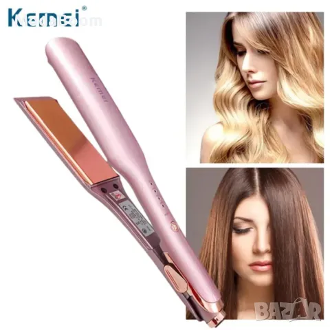Професионална преса за изправяне на коса Kemei КМ-463, снимка 6 - Аксесоари за коса - 48236813