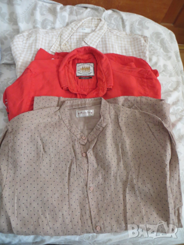 Мъжки ризи с дълъг ръкав от лен 