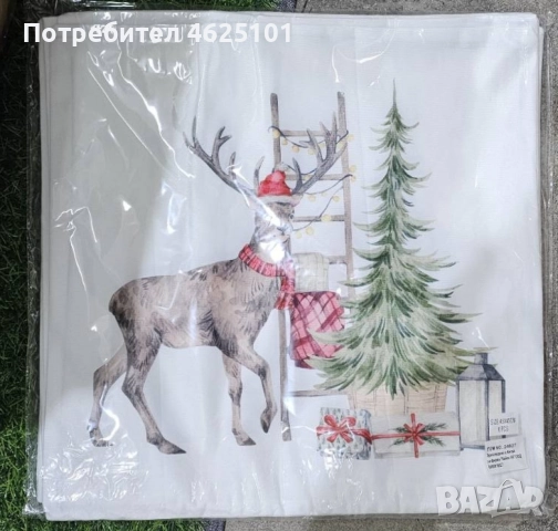 Коледни декоративни калъфки за възглавници – 7 уникални празнични дизайна,45×45см - 6 бр. в комплект, снимка 11 - Декорация за дома - 52080704