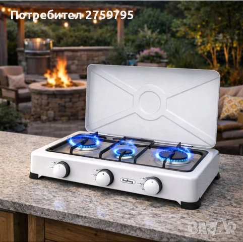 НОВО.Комплект троен газов комплект с капак Rosberg+ 3 бр.емайлирани тенджери с капаци!, снимка 3 - Аксесоари за кухня - 52884648