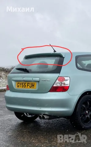 Оригинален заден спойлер/крило за Honda Civic EP2 - 2 врати
