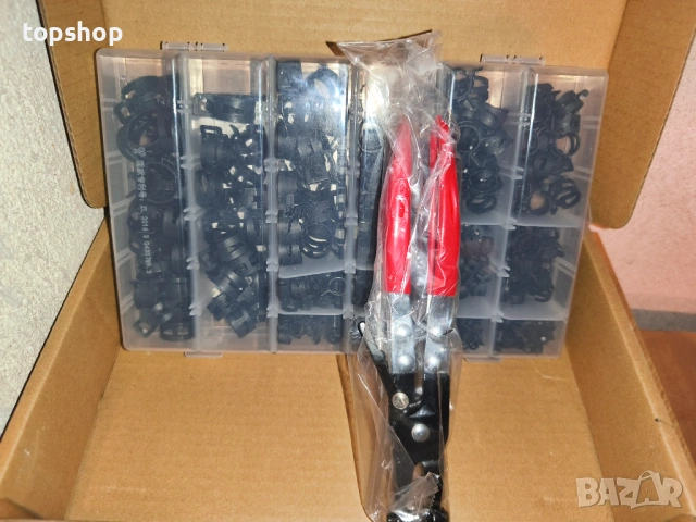 Чисто нов професионален комплект клещи и скоби за водни съединения и маншони  