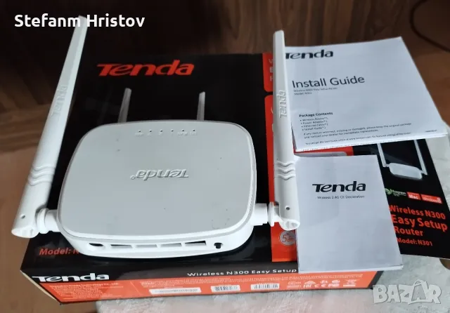 WiFi рутер ТENDA N 301, снимка 2 - Рутери - 49751721