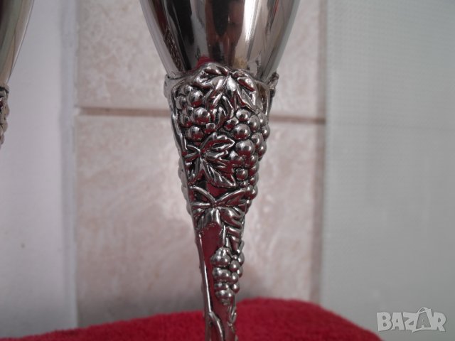 Посребрени чаши за вино, снимка 6 - Други ценни предмети - 37402405