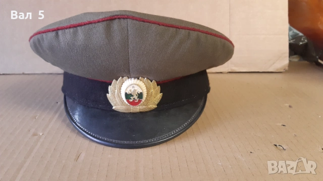 Военна соц офицерска фуражка БНА , НРБ
