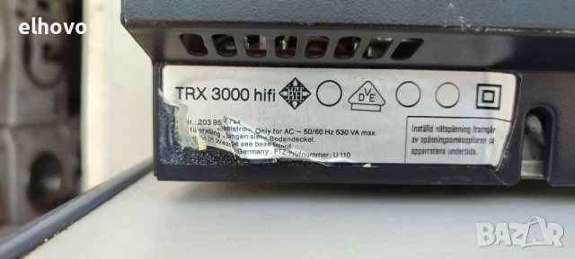 Ресивър Telefunken TRX 3000 HIFI, снимка 4 - Ресийвъри, усилватели, смесителни пултове - 50641534
