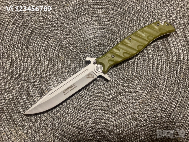 Руски сгъваем нож НОКС Финка-С,  дизайн А.Бирюков, снимка 11 - Ножове - 52367373