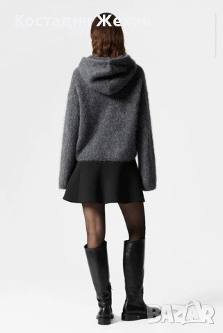  Ново. Дамско оригинално худи от мохер ,супер мек с качулка. & Other Stories. , снимка 2 - Блузи с дълъг ръкав и пуловери - 53242417