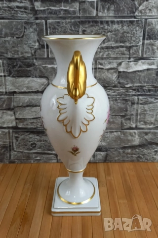 Ваза с дръжки тип лебеди - AK Kaiser, снимка 3 - Вази - 52868336