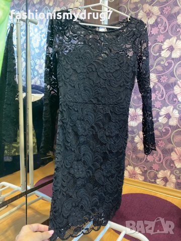 H&M къса дантелена рокля , снимка 5 - Рокли - 30117826