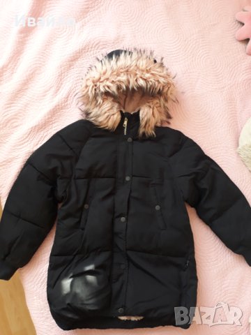 Детско пухено зимно яке парка