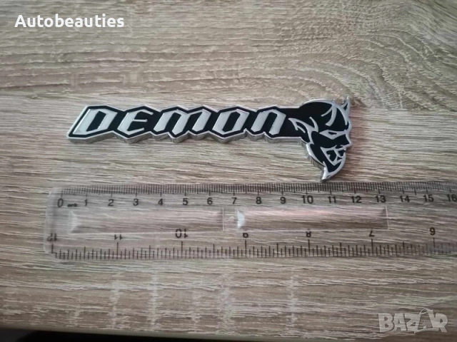 емблема Dodge Demon черно със сребристо, снимка 2 - Аксесоари и консумативи - 54027350