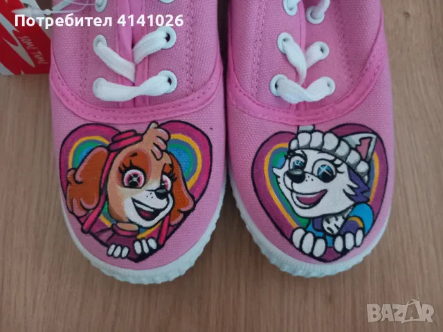 Ръчно Рисувани детски кецове Пес Патрул / Paw Patrol, снимка 6 - Детски маратонки - 49959726