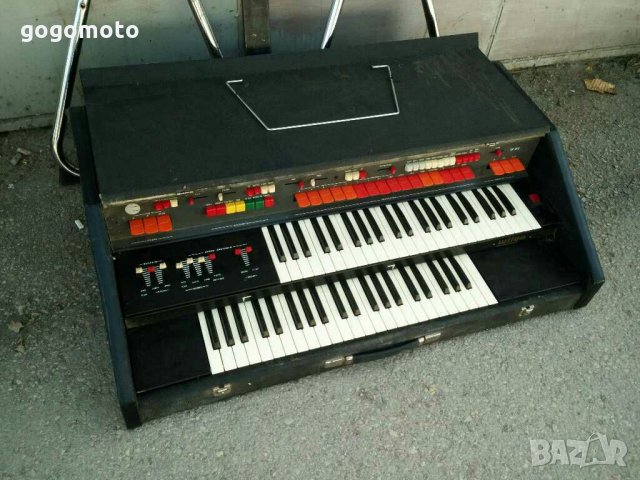 стар, ретро, винтидж професионален електронен синтезатор -орган WILGA, клавир, ел. орган, пиано, снимка 11 - Пиана - 30150553