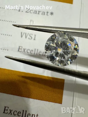 Диамант 1.2 карата , мойсанит , за бижу и подарък, снимка 7 - Други - 46224540
