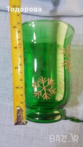 Фин съд от цветно стъкло за коктейли, снимка 4 - Антикварни и старинни предмети - 31887309