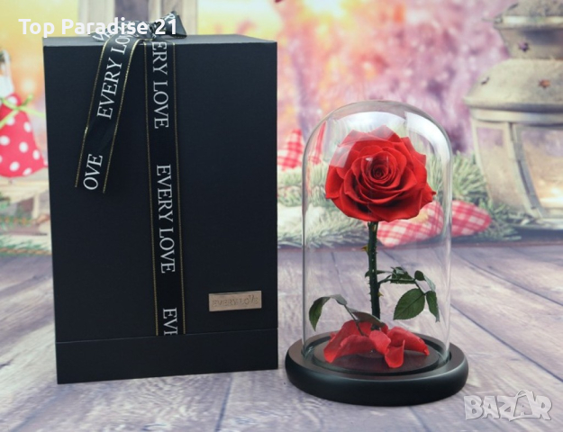 Вечна роза, снимка 1 - Романтични подаръци - 44621124