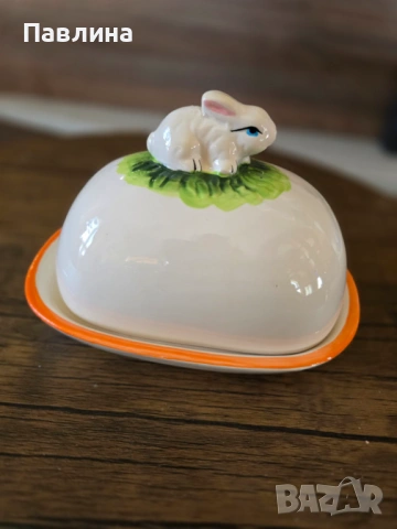 Порцеланов съд за масло, снимка 5 - Аксесоари за кухня - 53974446