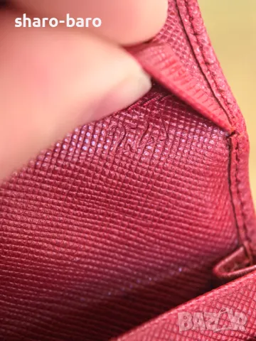 Prada Small Card Case Wallet Red Saffiano , снимка 10 - Портфейли, портмонета - 49383353